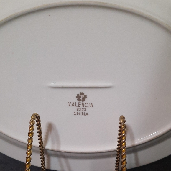 Sango White and Blue Floral Oval Platter in Valencia Pattern - Picture 4 of 5